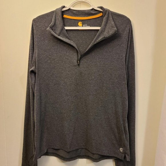 Gray Carhartt 1/4 zip - Picture 1 of 3